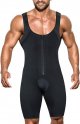 Mens Shapewear Tummy Control Bodysuit Slimming Compression Body Shaper Girdle Undershirts Thighs Open Crotch